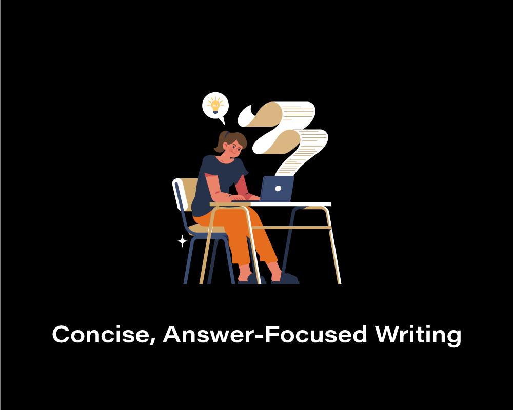 Concise, Answer-Focused Writing