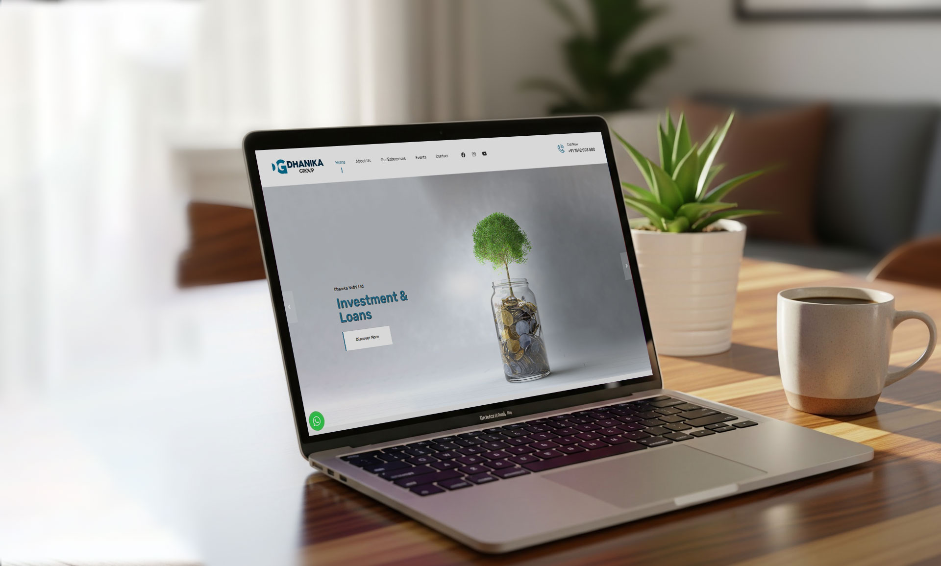 Financial Service Website Designers dhanika-group
